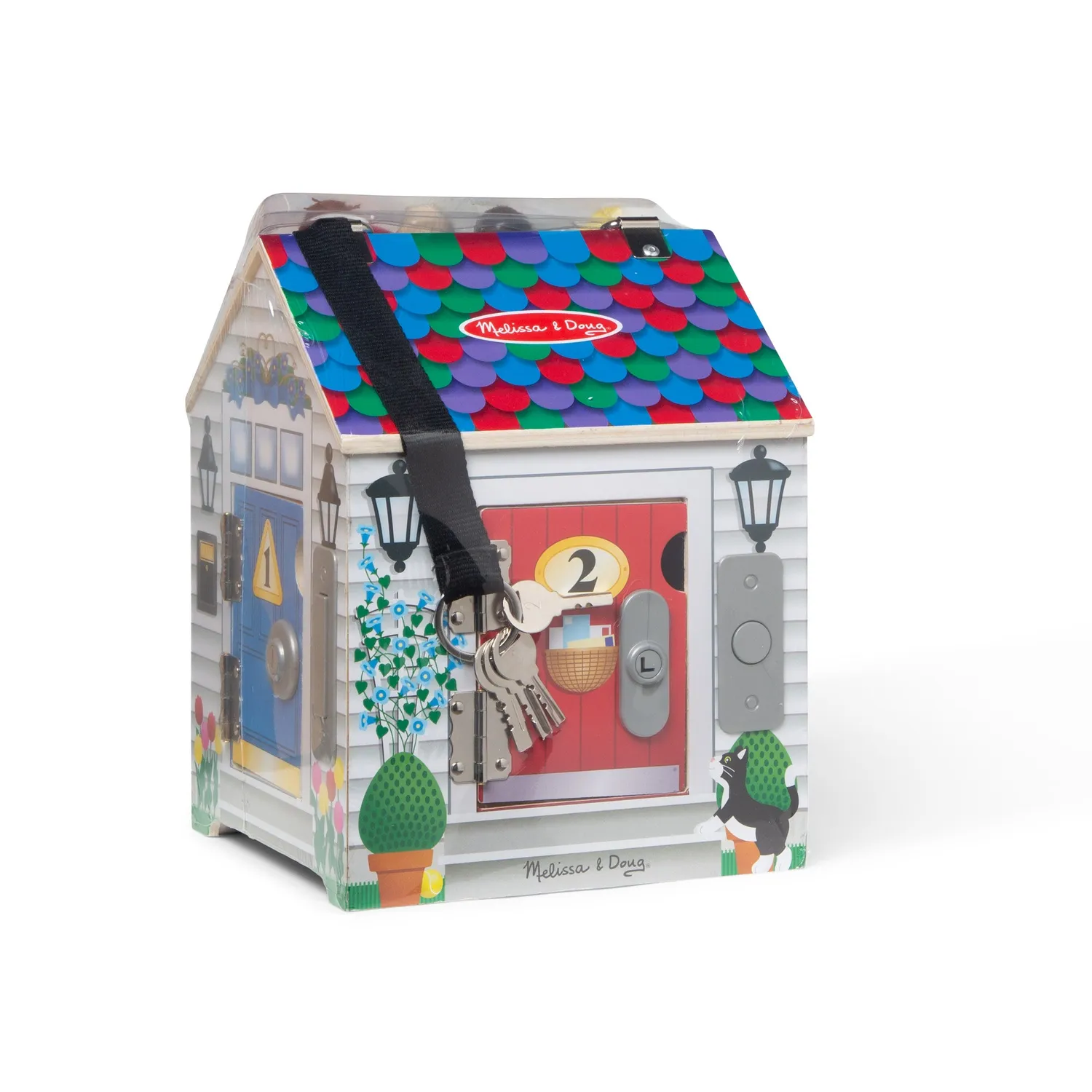 Melissa & Doug Doorbell House houten speelhuis met geluid