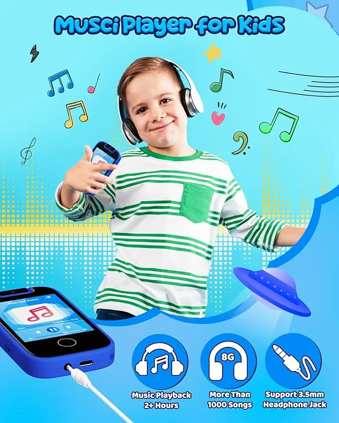 KOKODI Kids Smart Phone speelgoedtelefoon roze camera