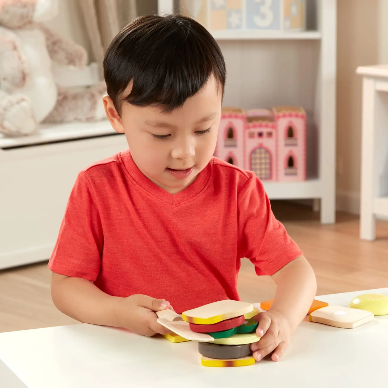 Melissa & Doug Sandwich Making Set houten speelgoed 16-delig