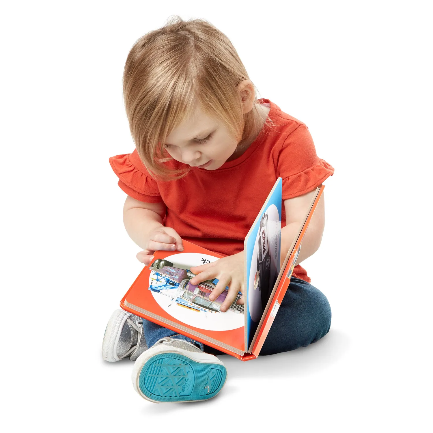 Melissa & Doug Poke-a-Dot kartonboek noodvoertuigen 10 pagina's