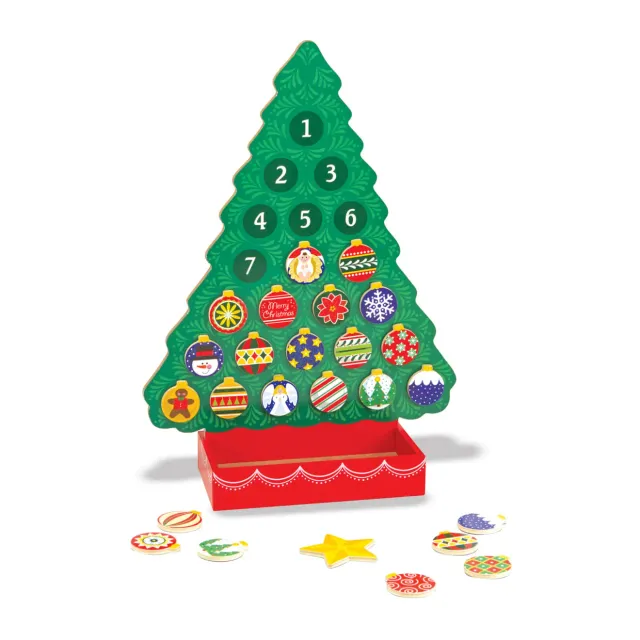 Melissa & Doug Countdown to Christmas adventskalender hout 25-delig