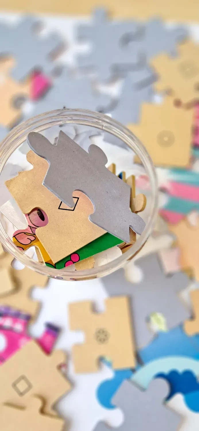 De Potjeskast Pot Puzzel Groot knutselpot 750 ml