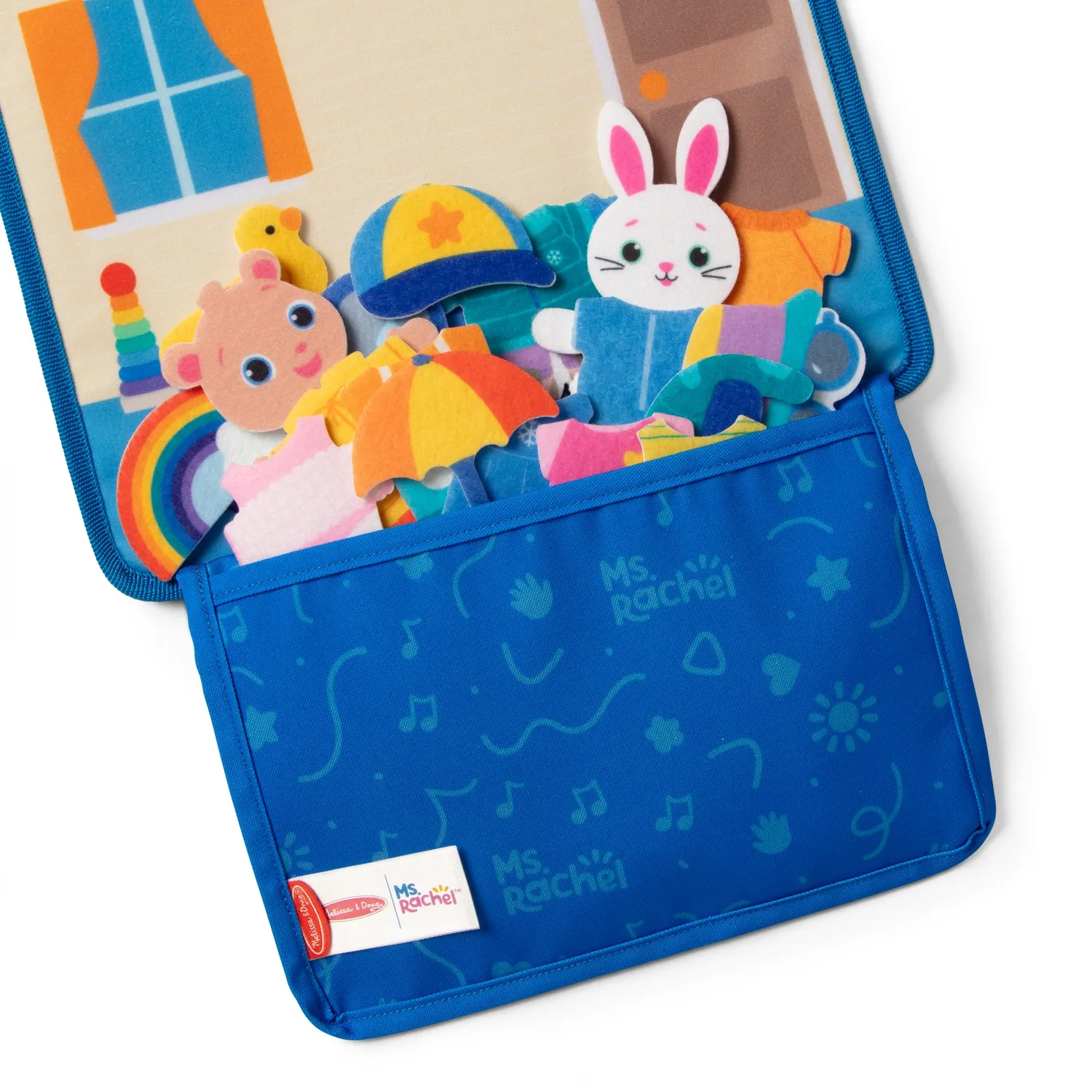 Melissa & Doug Ms Rachel What to Wear viltbord 32-delig