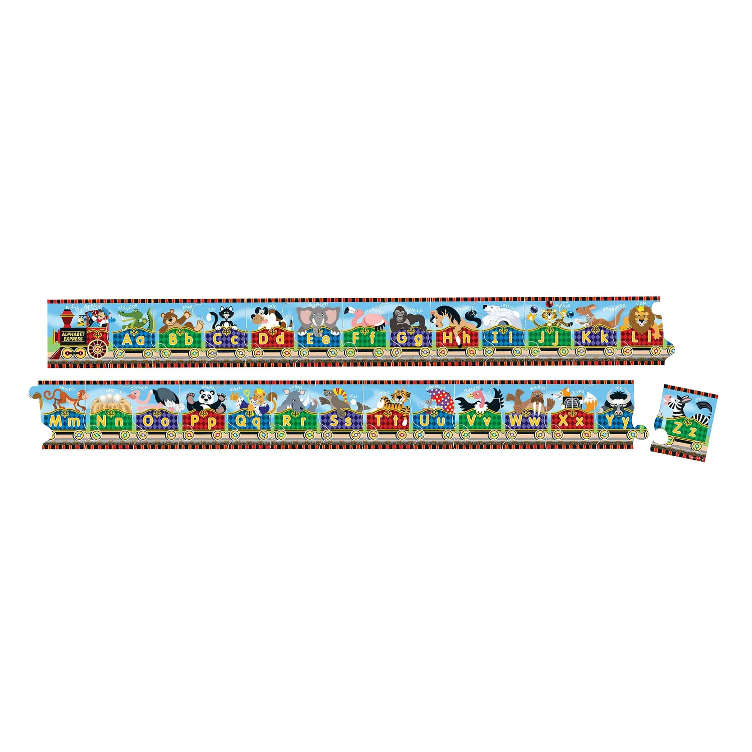 Melissa & Doug Alphabet Express vloerpuzzel 27 stukjes