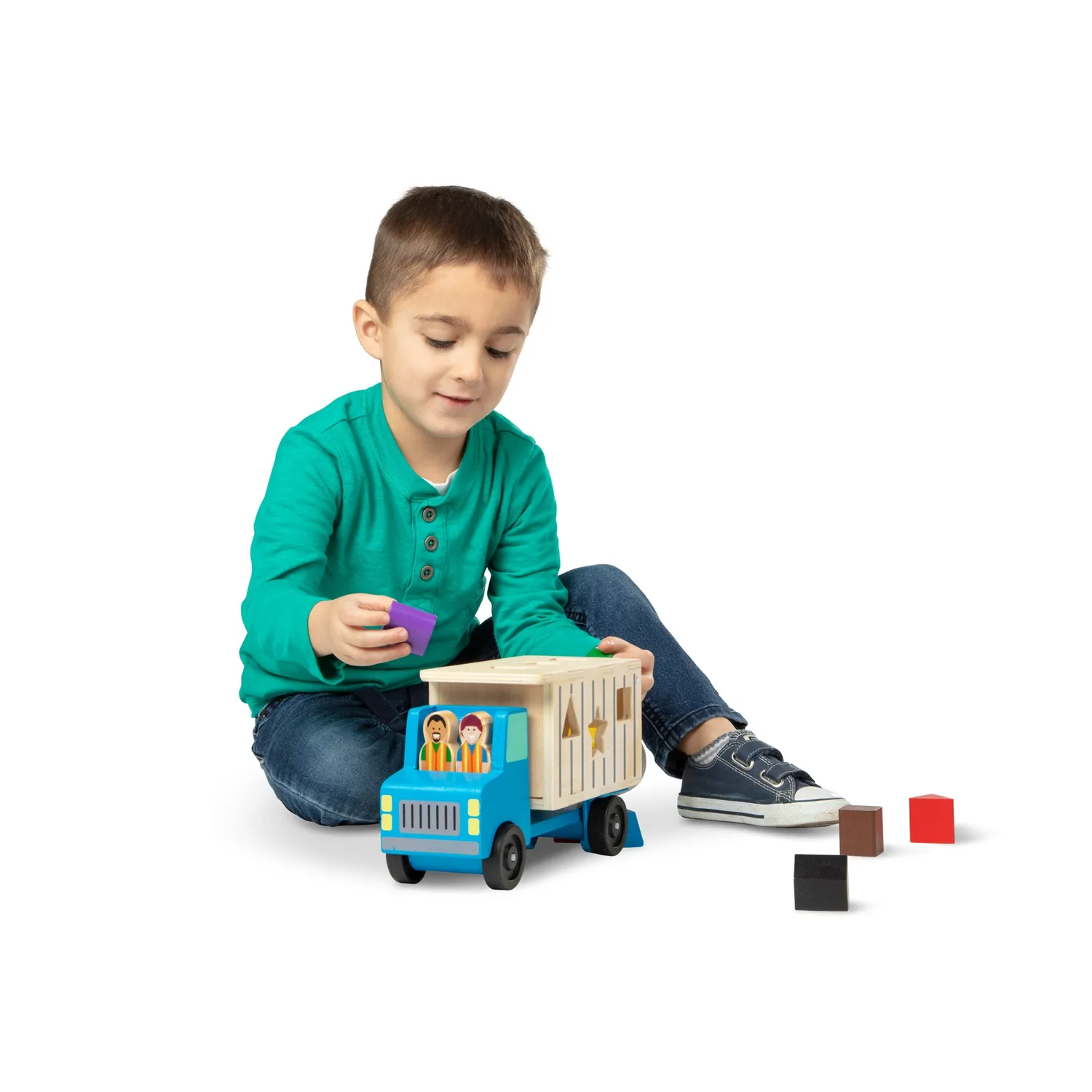 Melissa & Doug Shape-Sorting Dump Truck vormensorteerder hout
