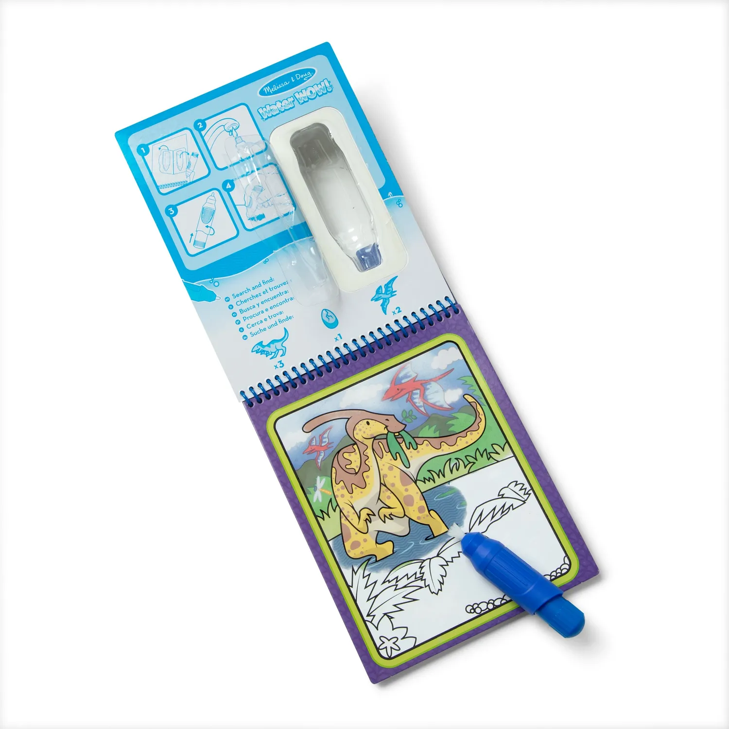 Melissa & Doug On the Go Water Wow! Kleurboek Dino's