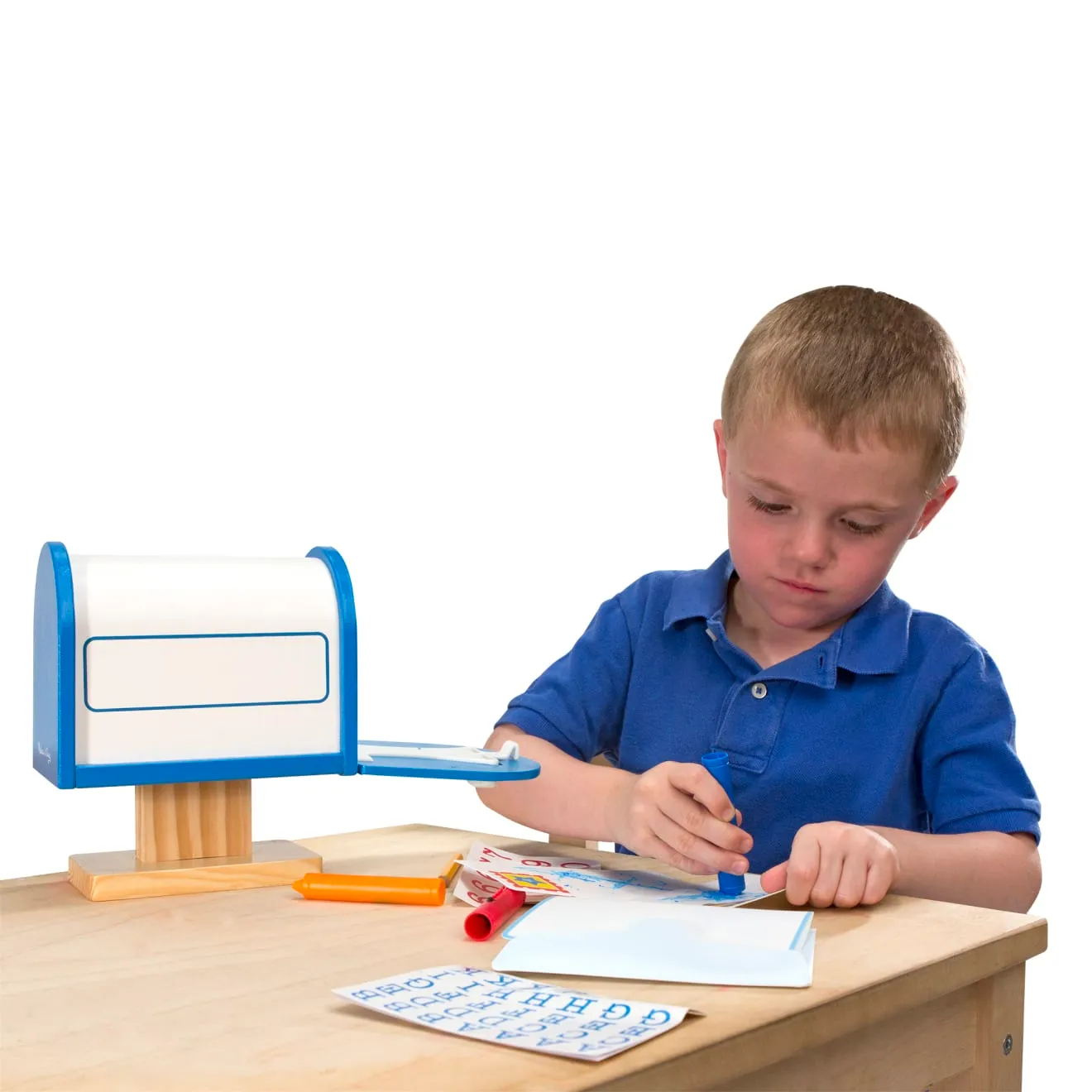 Melissa & Doug My Own Mailbox houten brievenbus speelgoed