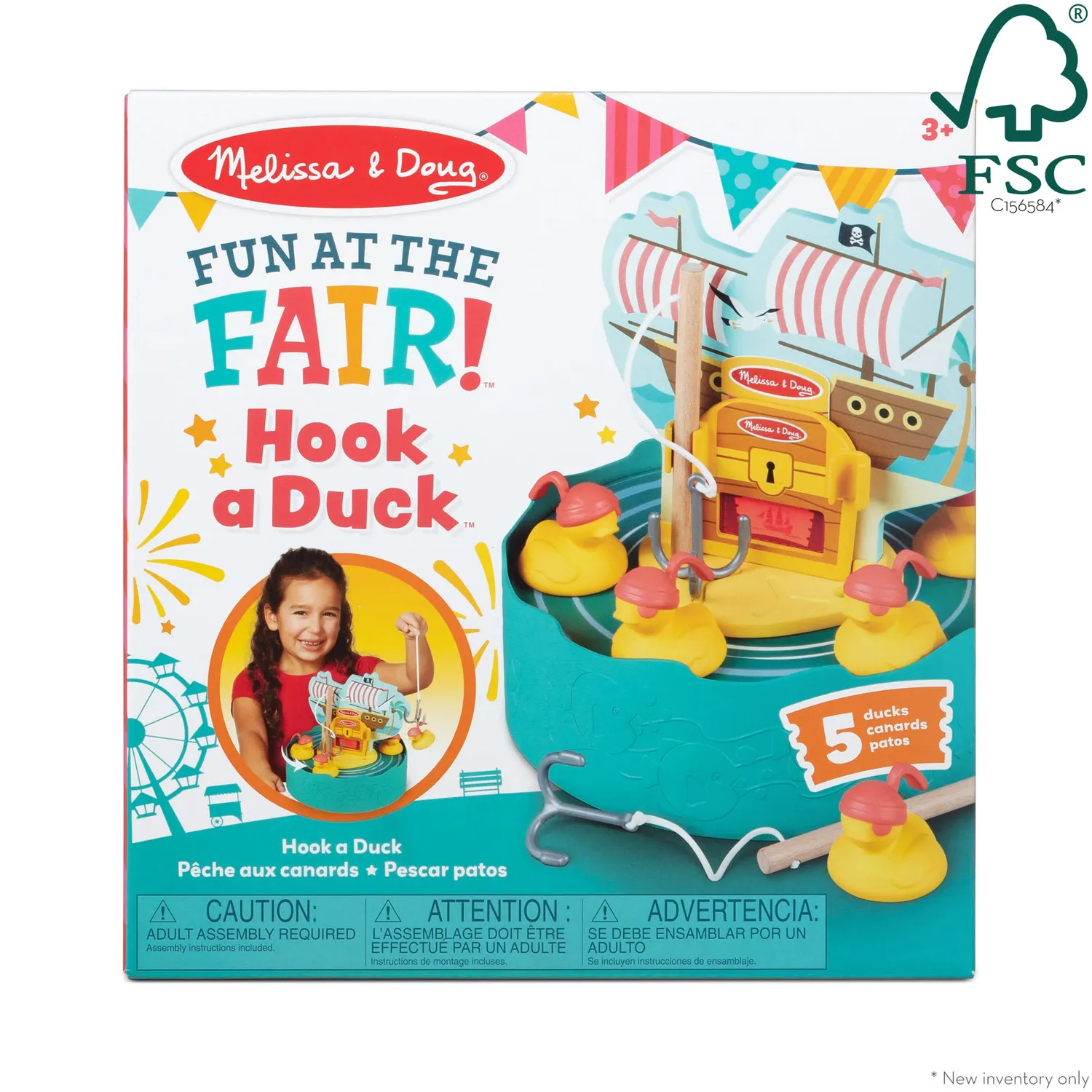 Melissa & Doug Fun at the Fair Hook a Duck visspel 2 hengels