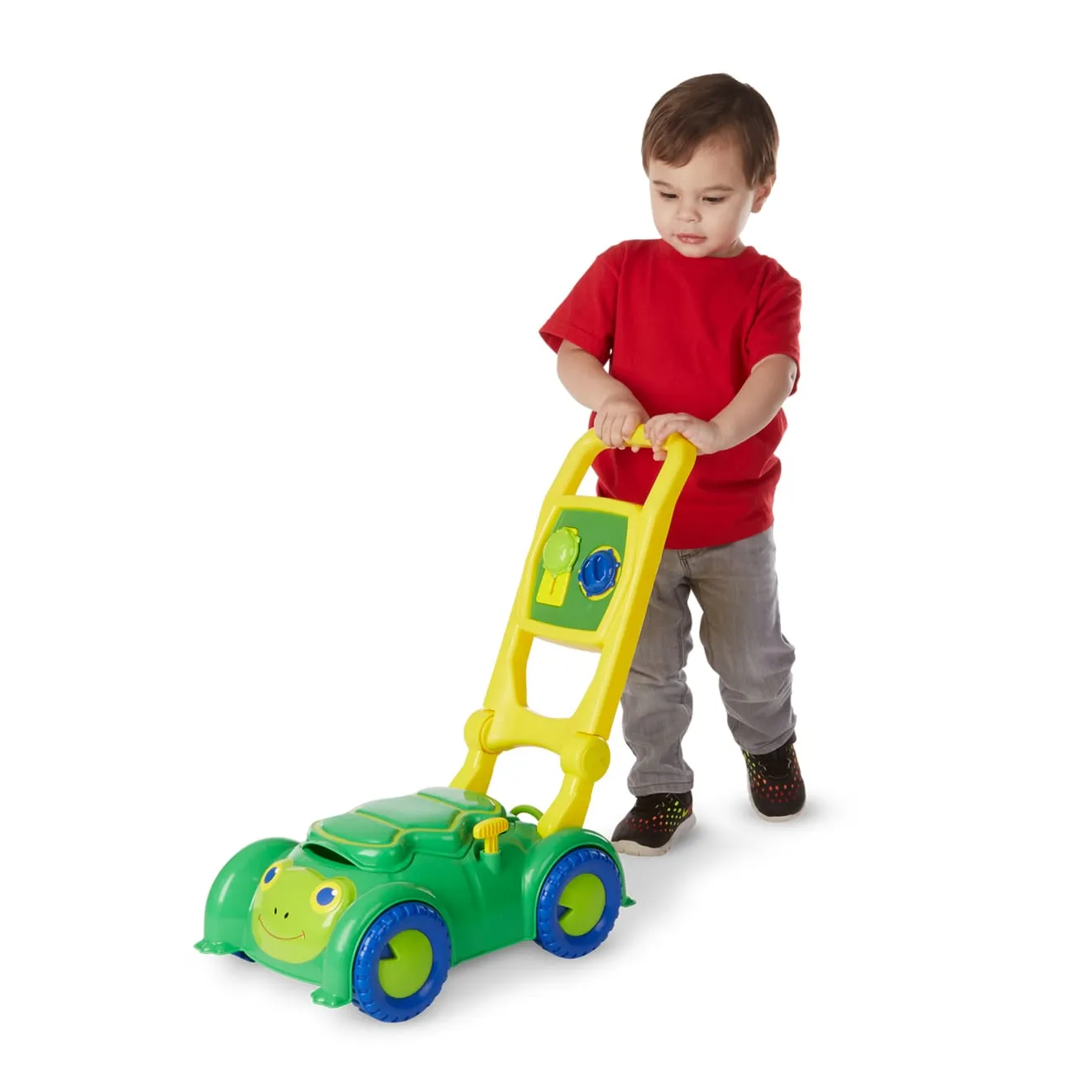 Melissa & Doug Snappy Turtle grasmaaier loopwagen schildpad