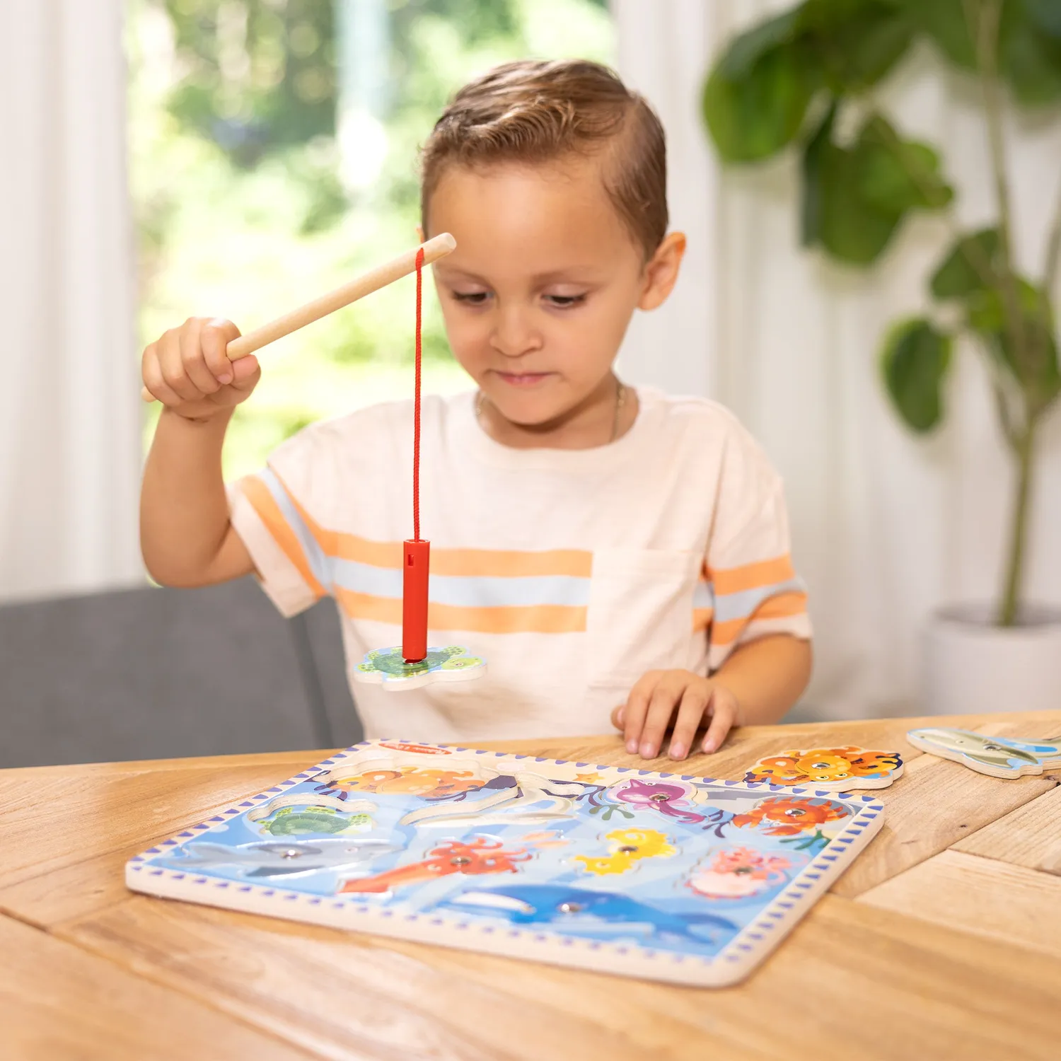 Melissa & Doug Fishing magnetisch visspel puzzel 10-delig hout