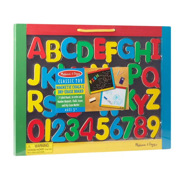 Melissa & Doug Magnetic Chalkboard krijtbord magneetbord hoofdletters