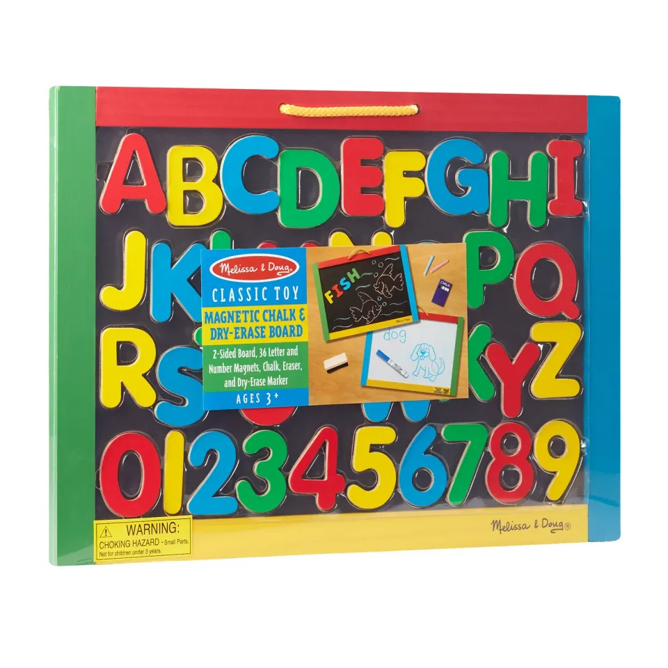 Melissa & Doug Magnetic Chalkboard krijtbord magneetbord hoofdletters
