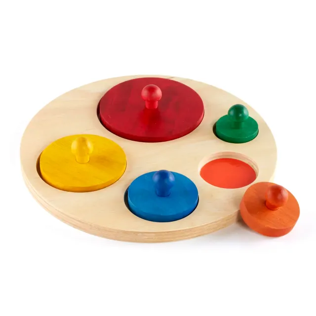 Guidecraft Circle Sorter houten sorteerspeelgoed ringen