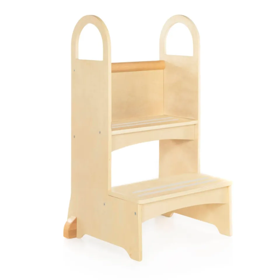 Guidecraft High Rise Step-Up opstapkruk Natural hout antislip
