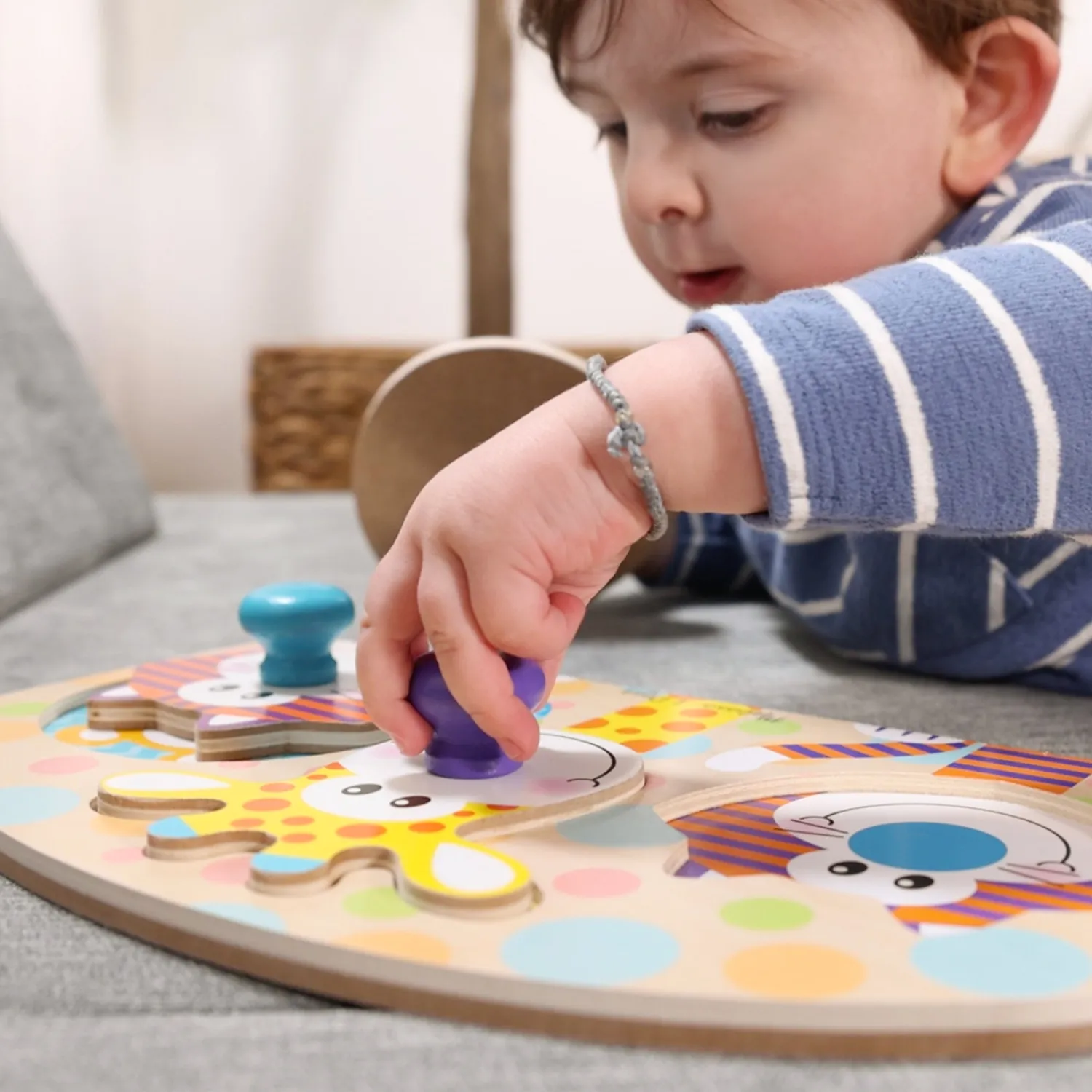 Melissa & Doug Safari houten puzzel 3 stukjes