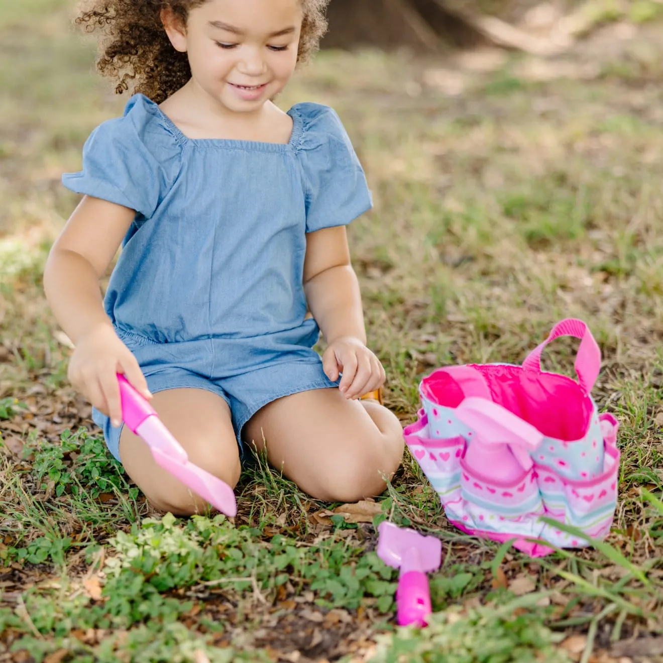 Melissa & Doug Pretty Petals Tote Set tuinset met tas
