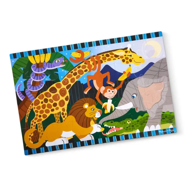 Melissa & Doug Safari Social vloerpuzzel 24 stukjes dieren