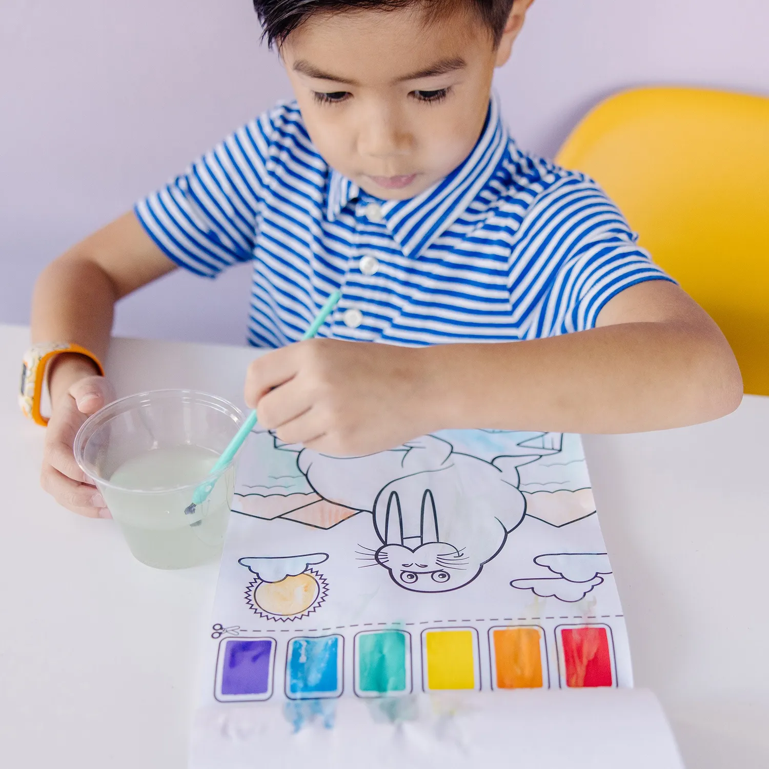 Melissa & Doug Paint With Water Ocean verfboek met penseel