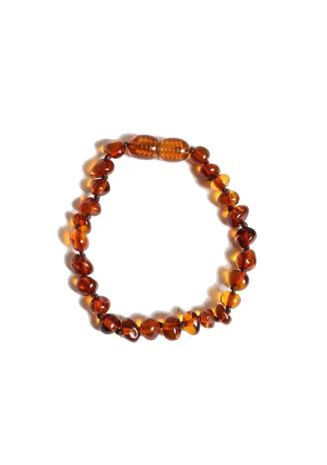Ginger Fairy Coni barnsteen armband kids cognac 16,5 cm junior