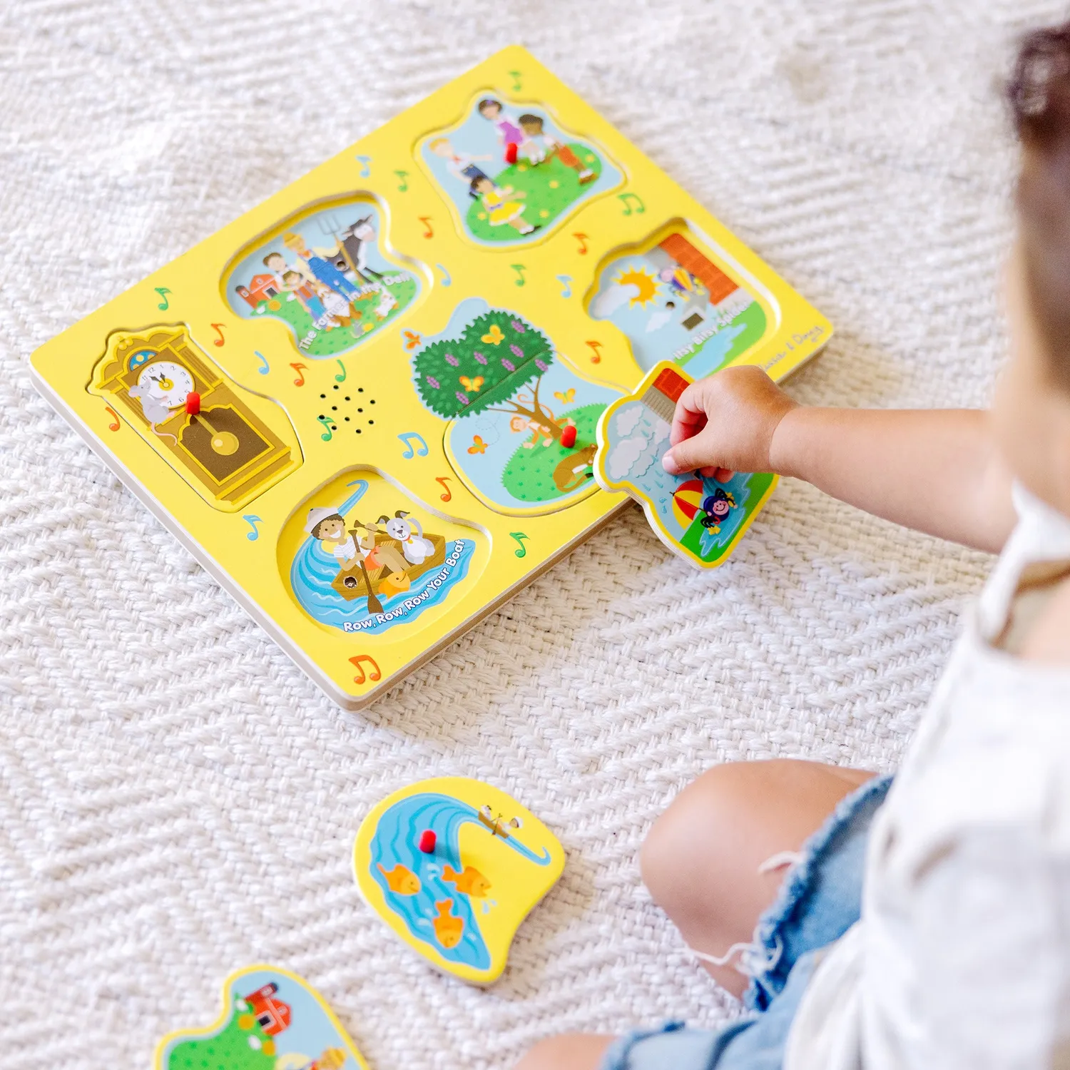 Melissa & Doug Nursery Rhymes 1 geluidspuzzel 6 stukjes hout