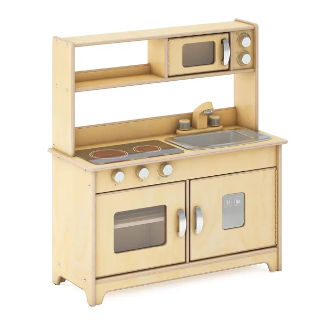 Guidecraft EdQ All-in-One speelkeuken naturel hout