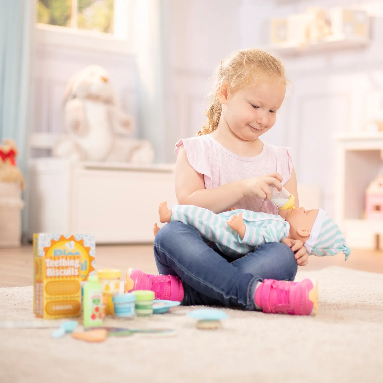 Melissa & Doug Mine to Love poppenvoedingsset 24-delig