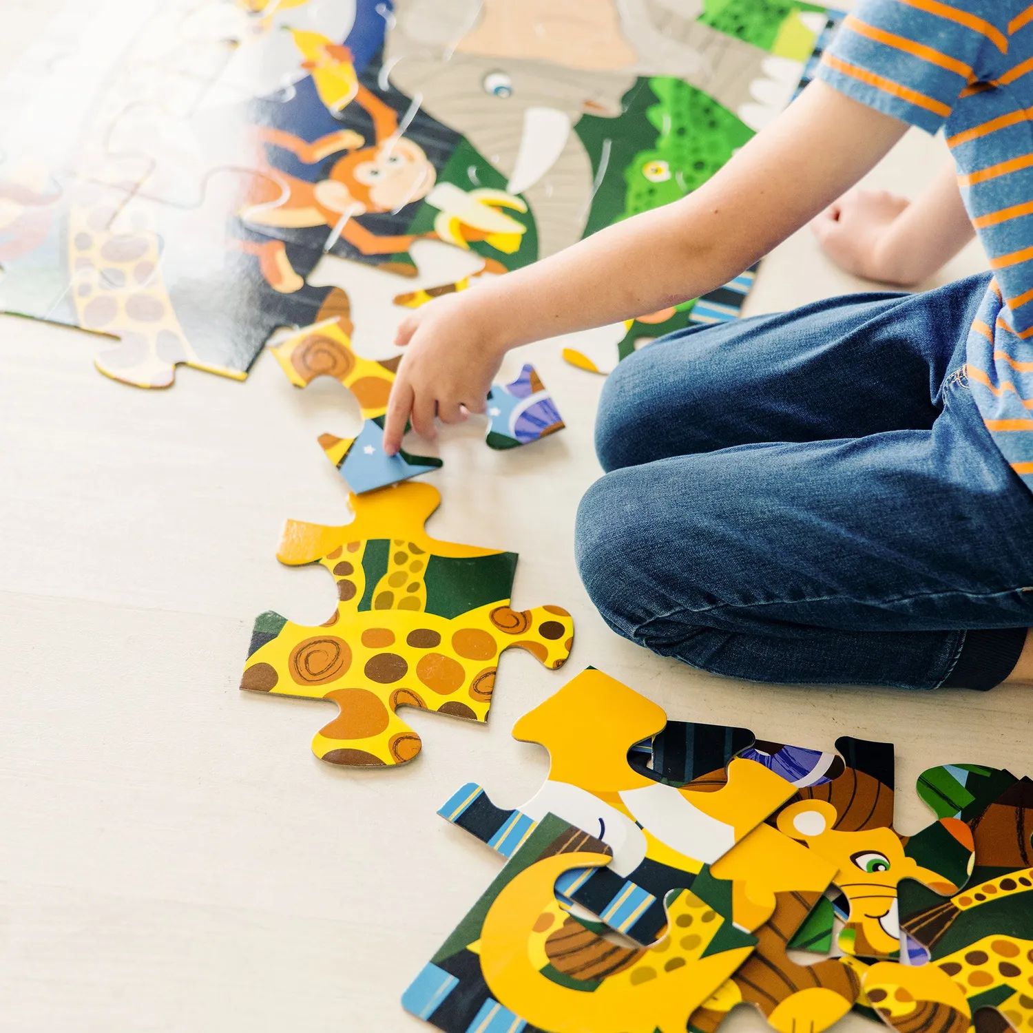 Melissa & Doug Safari Social vloerpuzzel 24 stukjes dieren