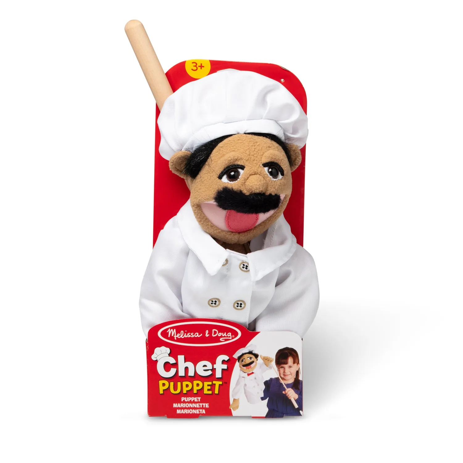 Melissa & Doug Chef Al Dente handpop kok 38 cm poppenspel
