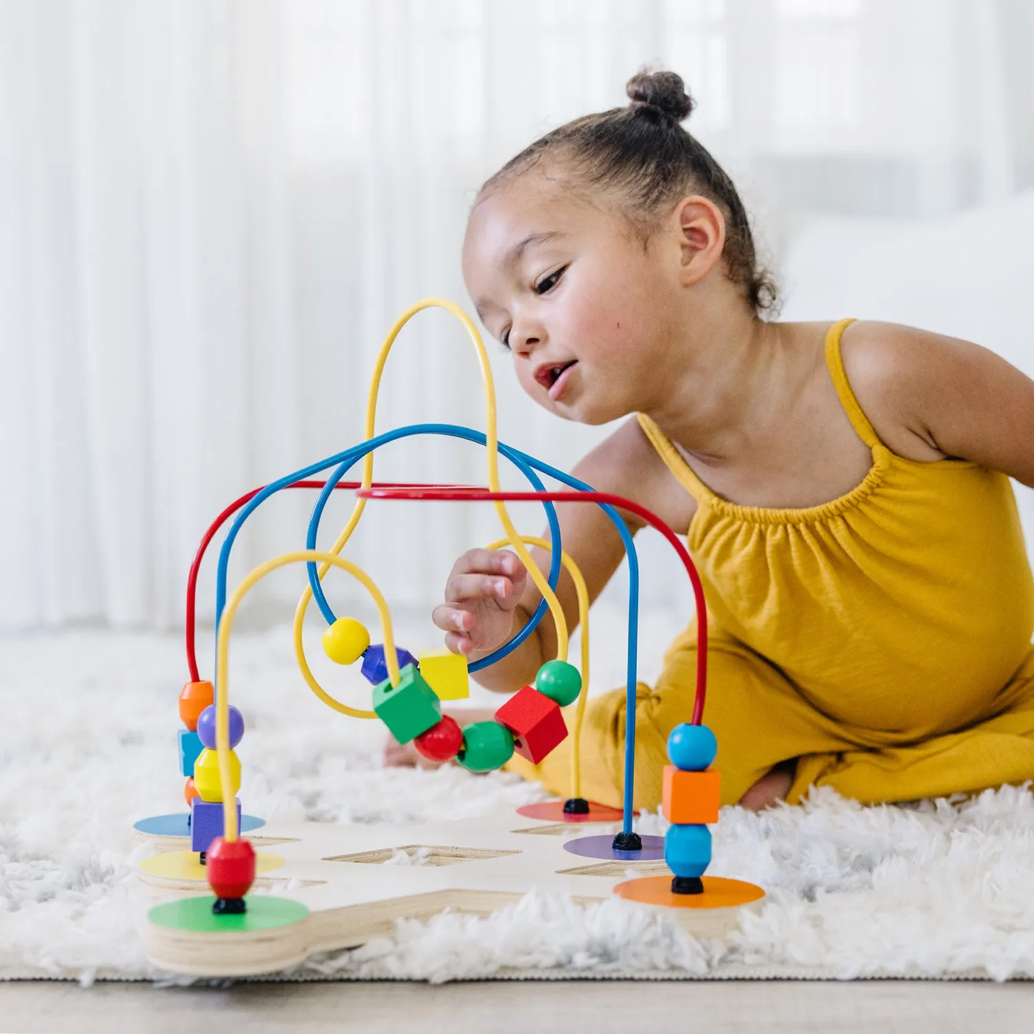 Melissa & Doug Wooden Bead Maze Kralendoolhof hout 18 kralen