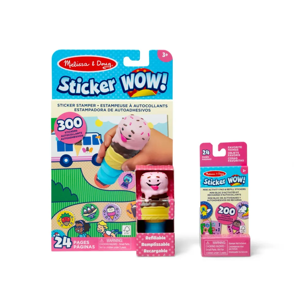 Melissa & Doug Sticker WOW Ice Cream stickerboek bundel 500 stuks