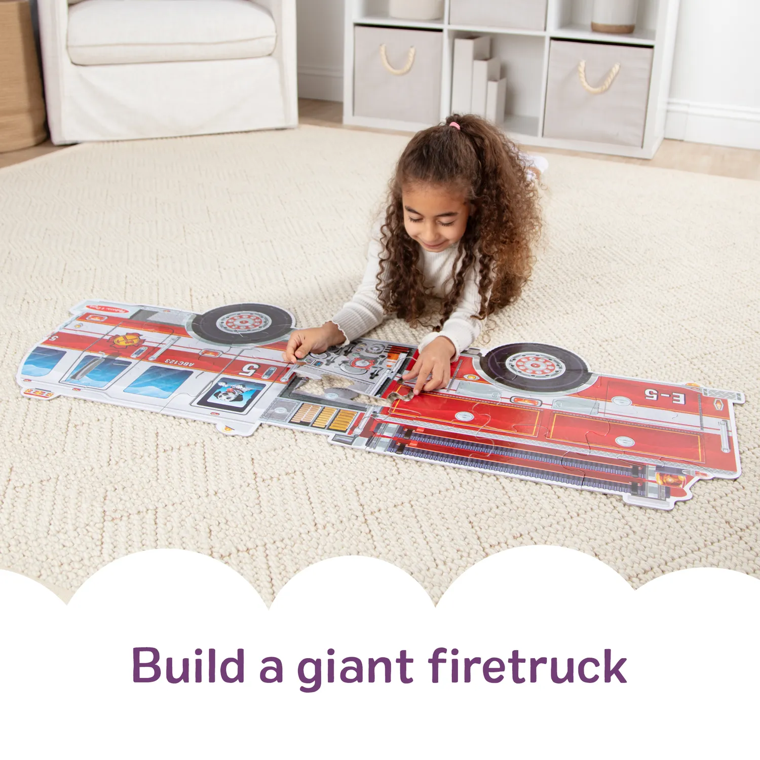 Melissa & Doug Giant Fire Truck vloerpuzzel 24 stukjes