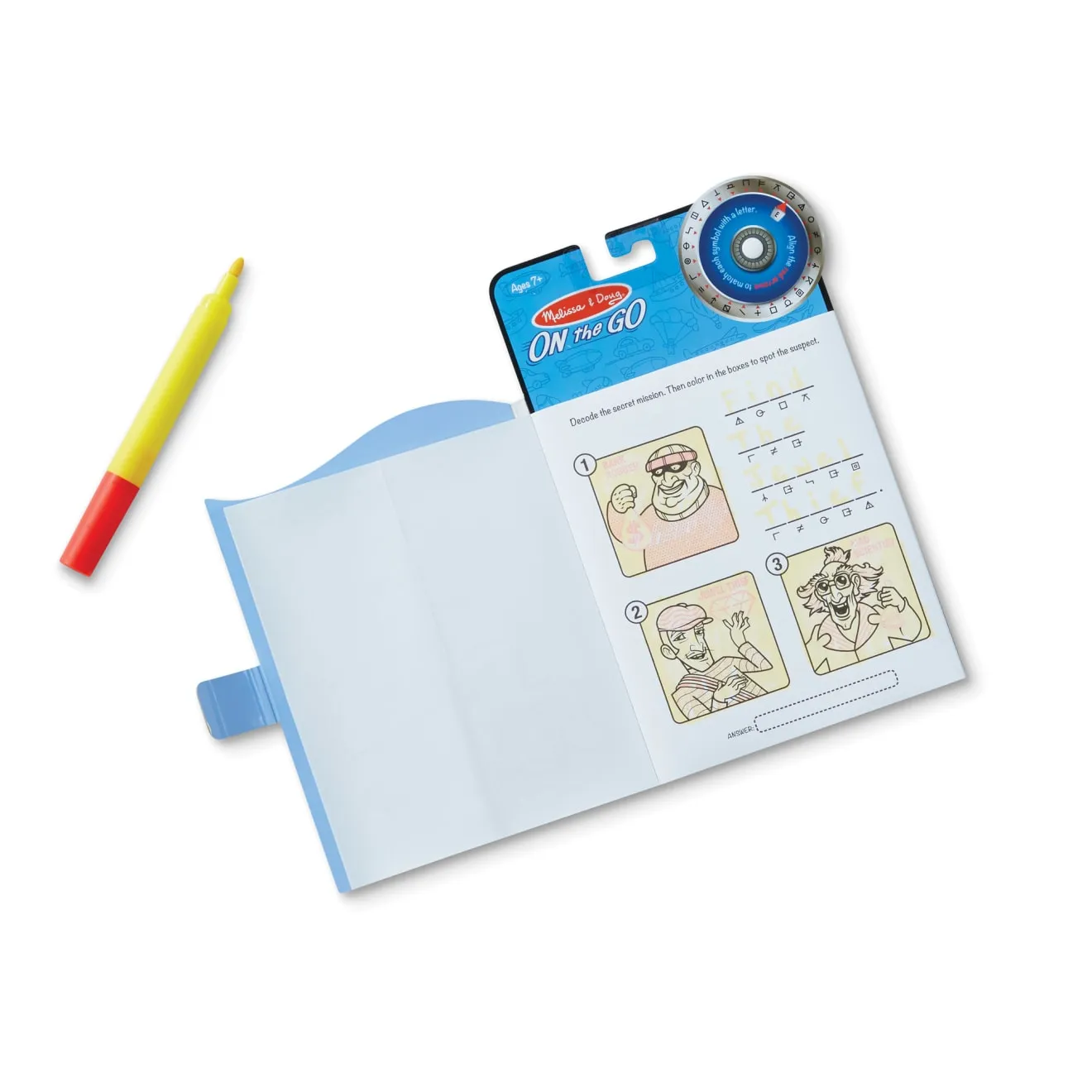 Melissa & Doug Secret Decoder spelboek On the Go codes