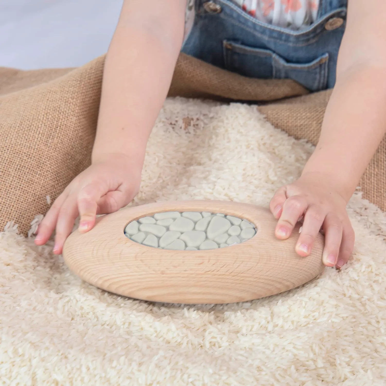 Guidecraft Jumbo Sensory River Stones stapelstenen beukenhout