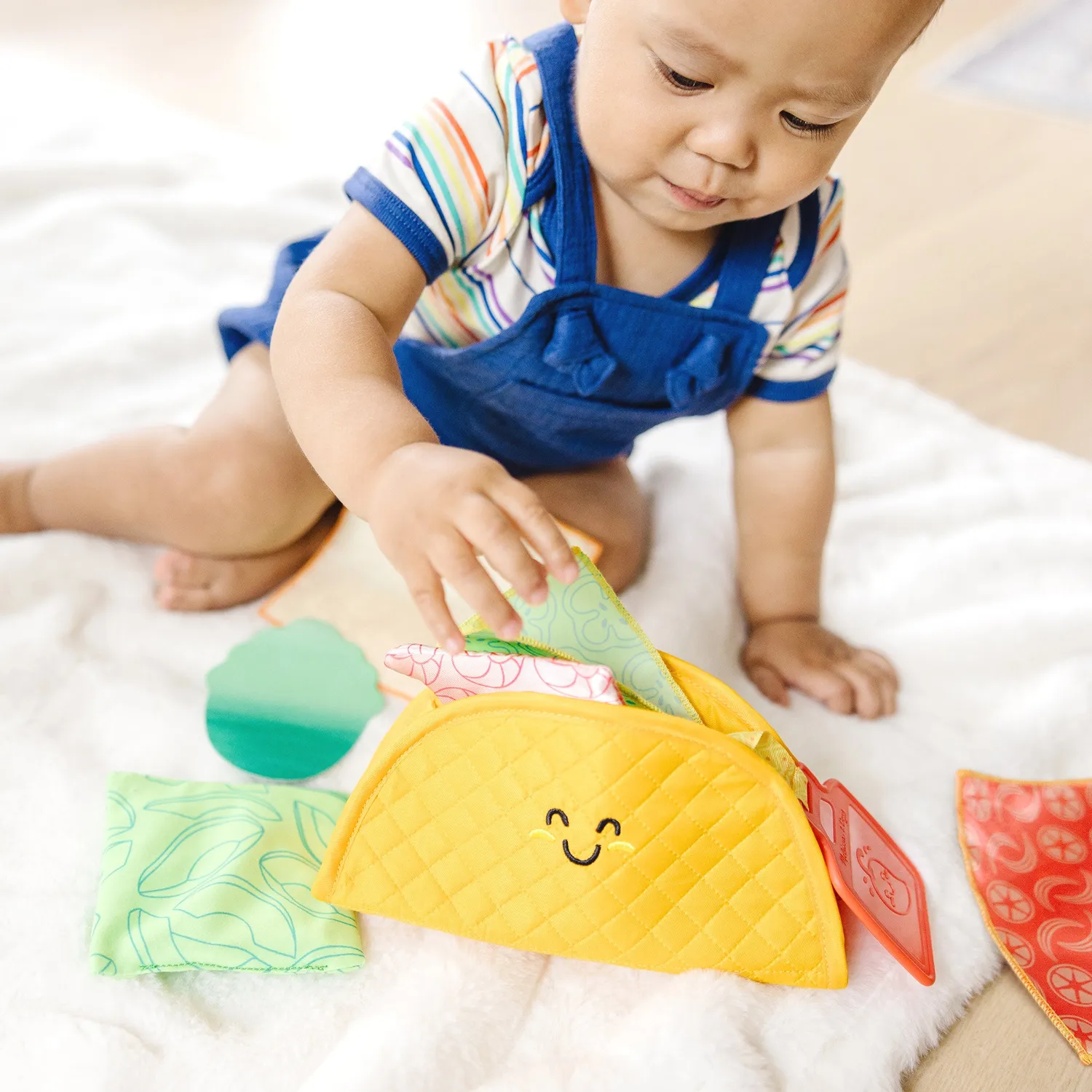 Melissa & Doug Soft Taco babyspeelgoed stof vulling 6 maanden