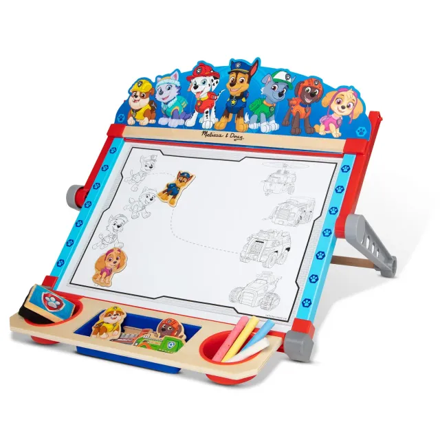 Melissa & Doug PAW Patrol Wooden Tabletop Art Center tekenbord