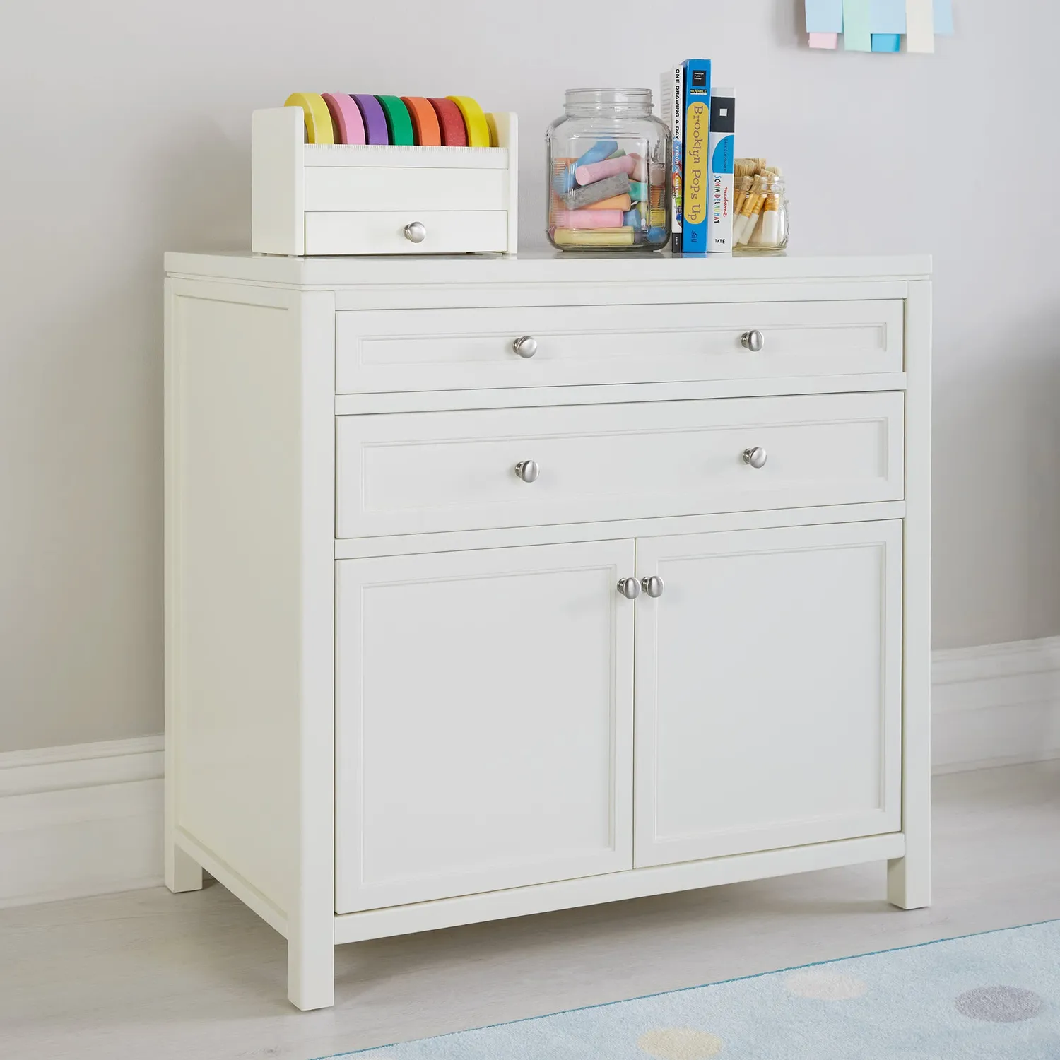 Guidecraft Martha Stewart Kids Artwork Storage opbergkast wit