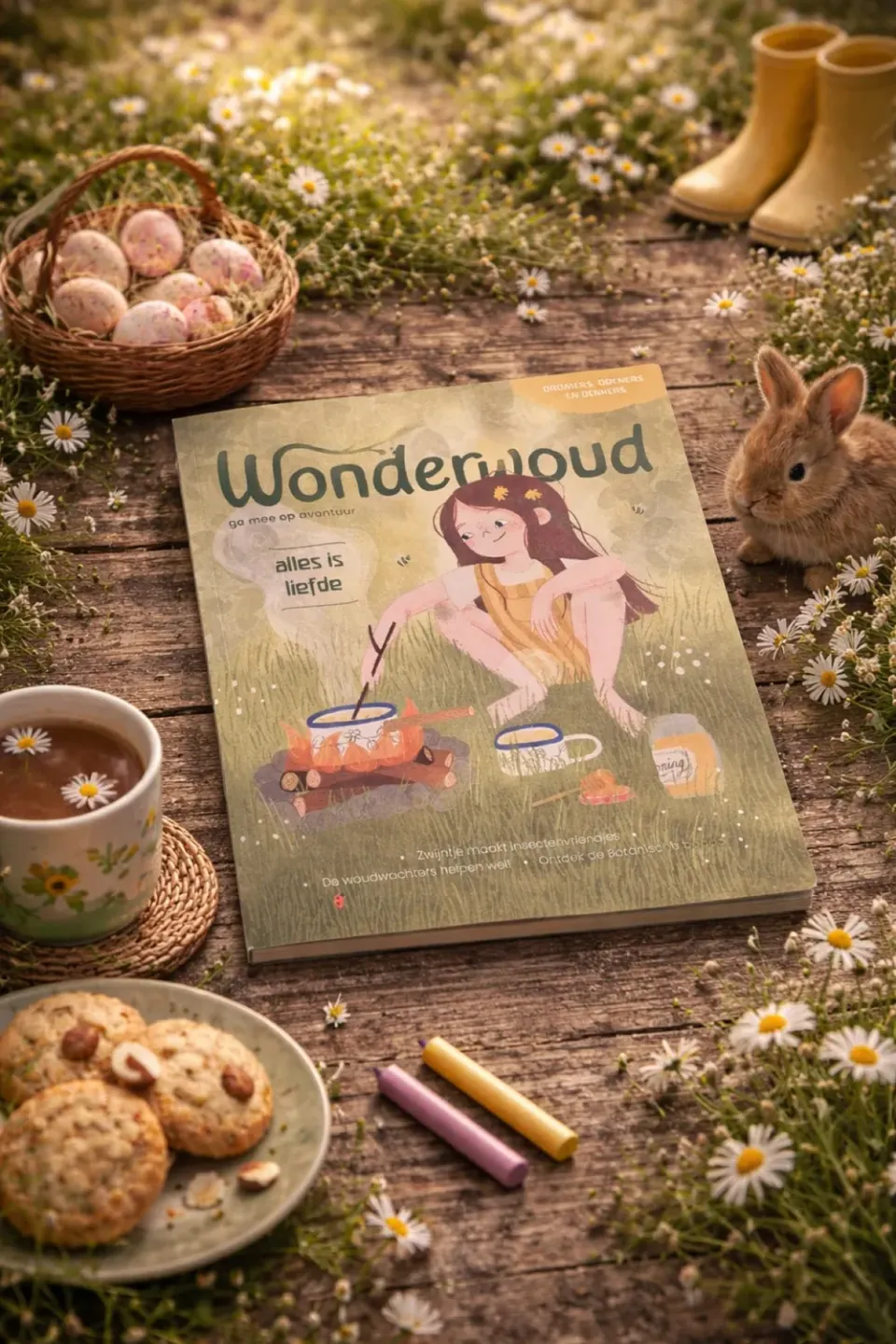 Ginger Fairy Wonderwoud Lente 16 kindertijdschrift bewaarblad