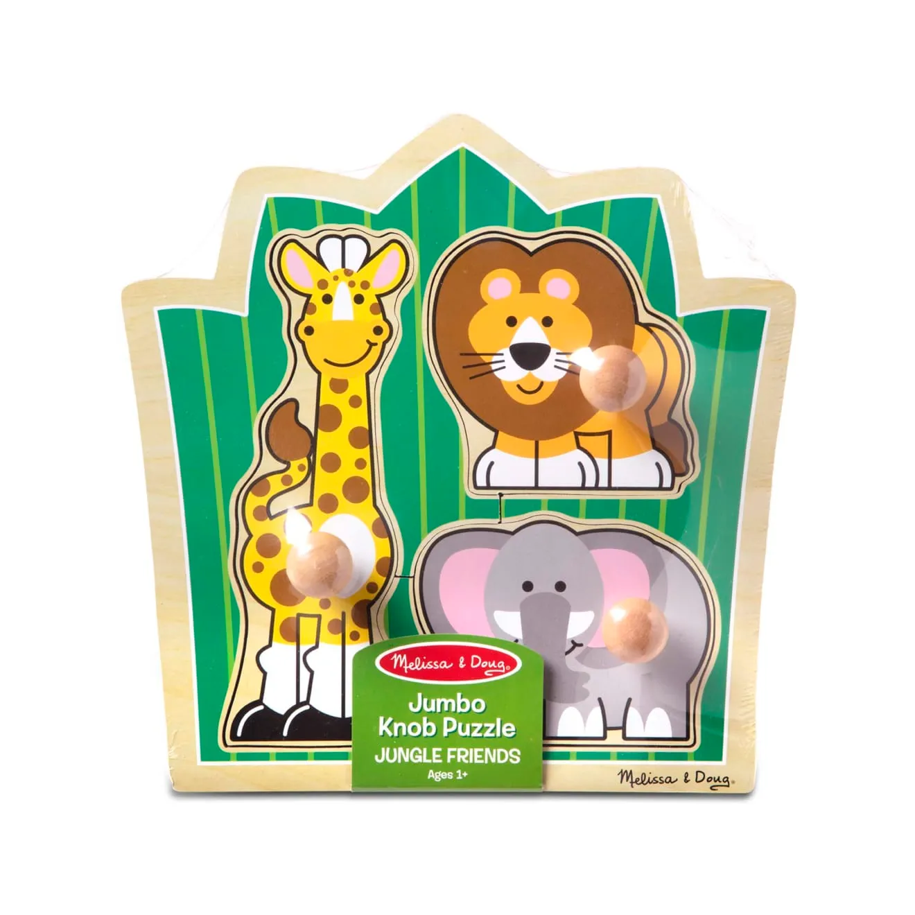 Melissa & Doug Jungle Friends Knobbelpuzzel 3 stukjes