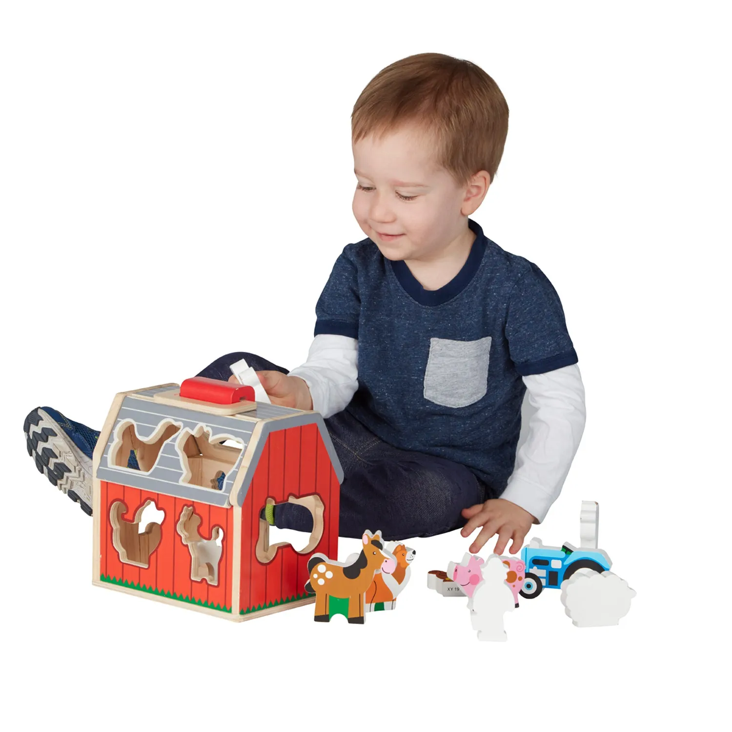 Melissa & Doug Take-Along Sorting Barn sorteerboerderij 10-delig