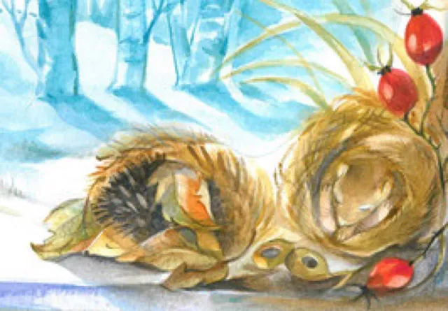 Ginger Fairy Marie-Laure Viriot Winterschlaf kaart 10x15