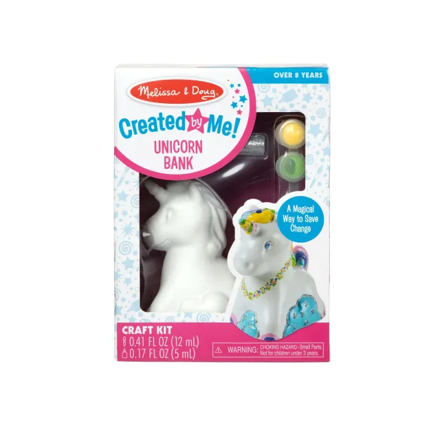 Melissa & Doug Created by Me Unicorn Bank knutselset spaarpot