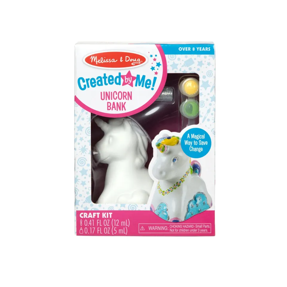 Melissa & Doug Created by Me Unicorn Bank knutselset spaarpot