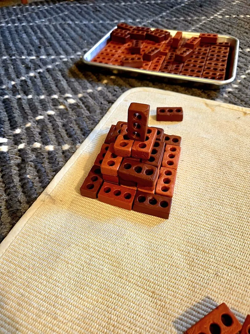 Guidecraft Little Bricks bouwstenen 60 stuks mini