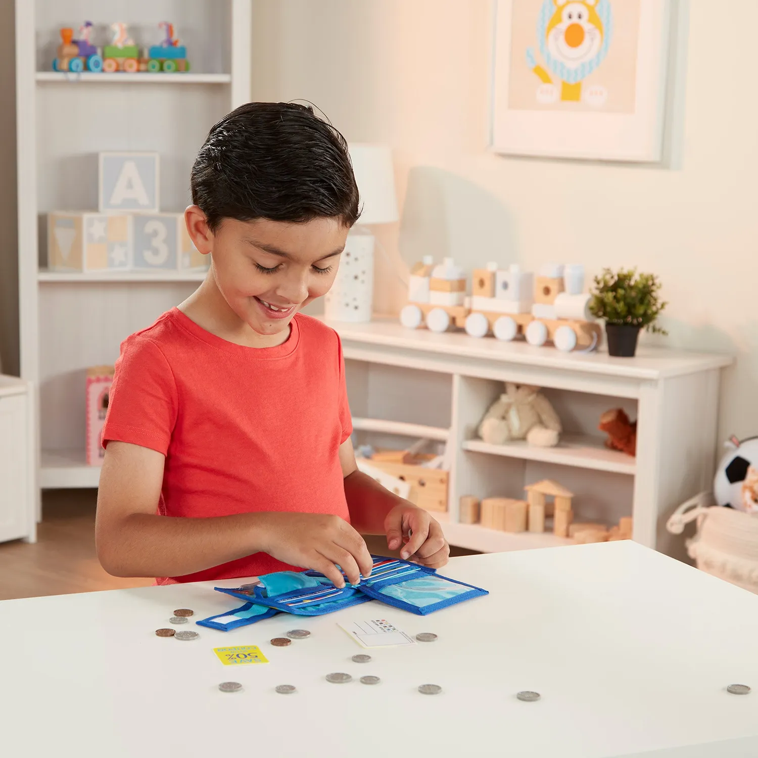 Melissa & Doug Pretend-to-Spend speelportemonnee 45-delig