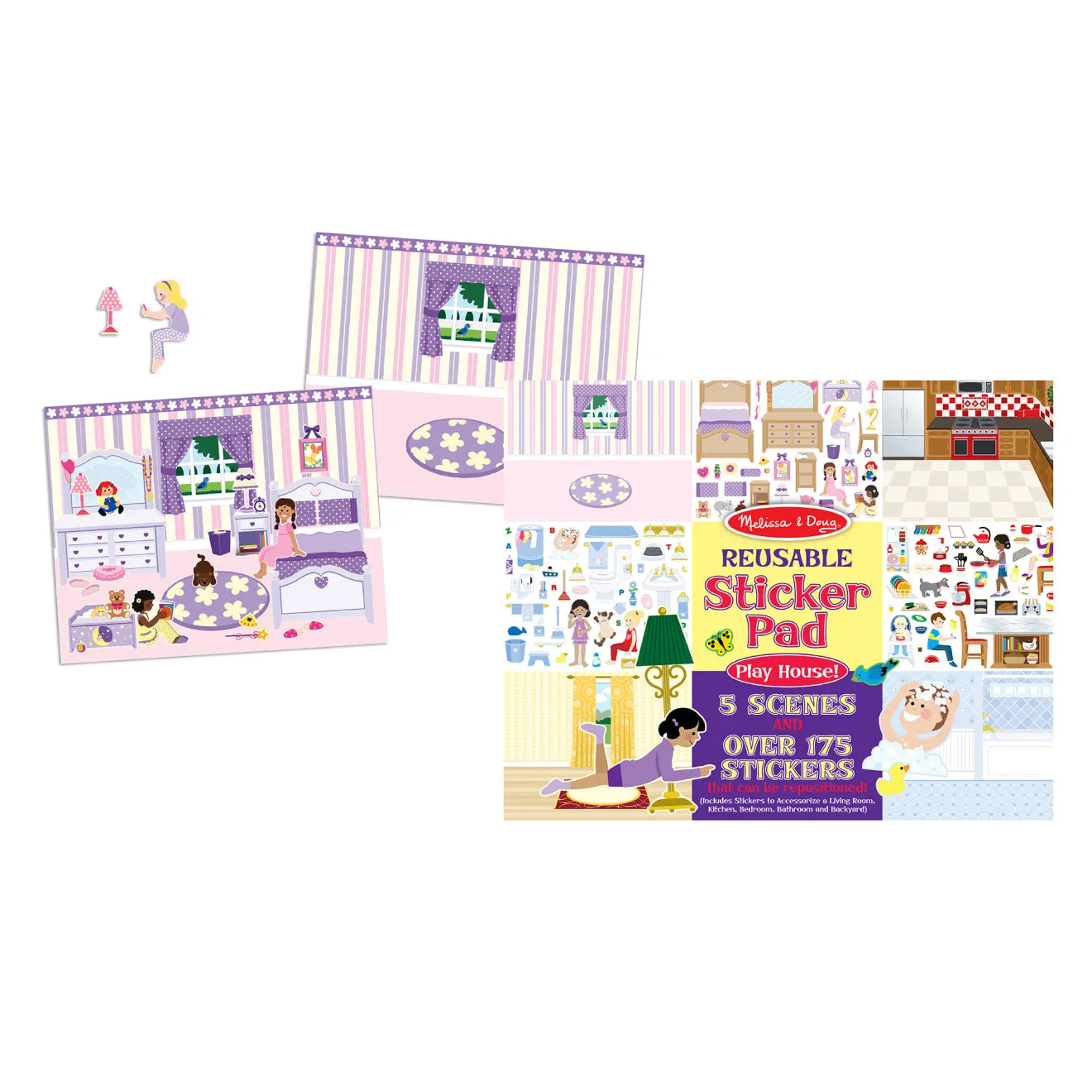 Melissa & Doug stickerboek herbruikbaar 4-pack sprookjes