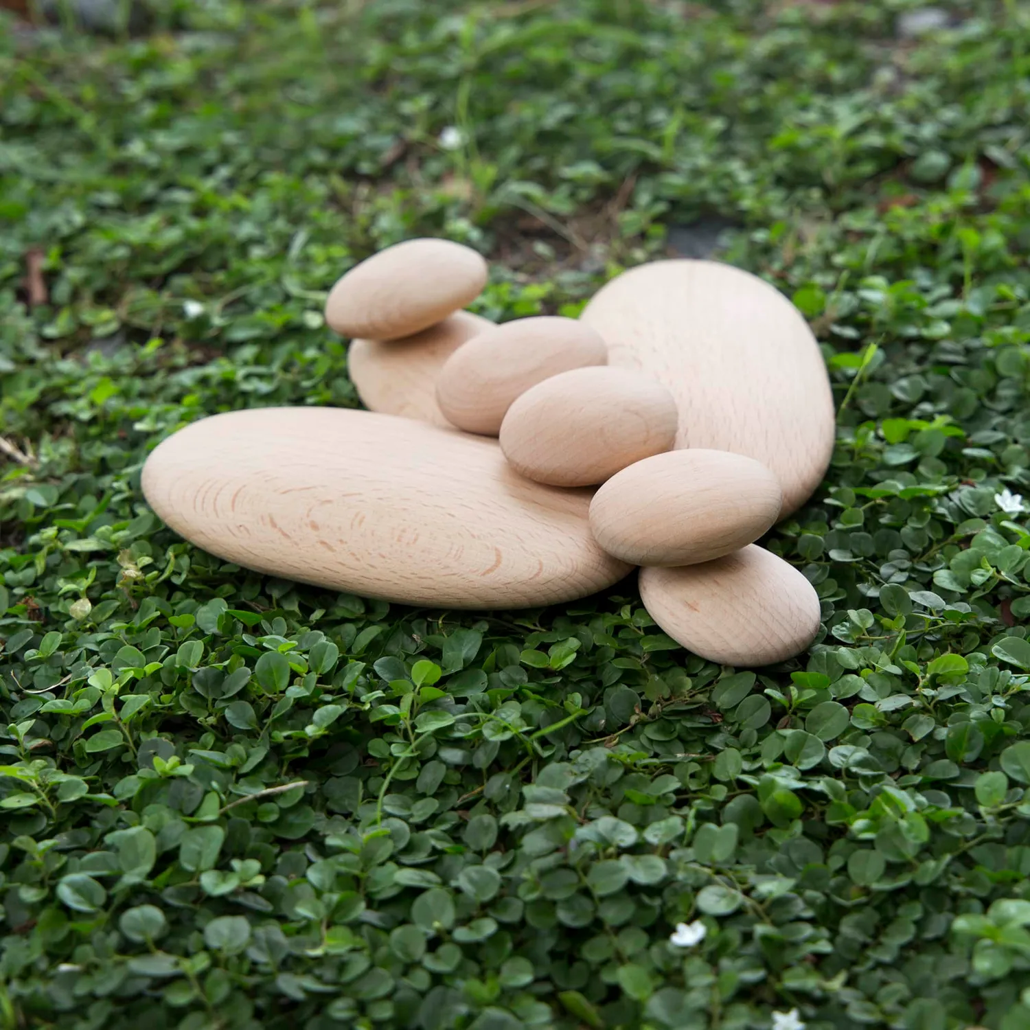 Guidecraft Wood Stackers River Stones stapelstenen 20 stuks hout