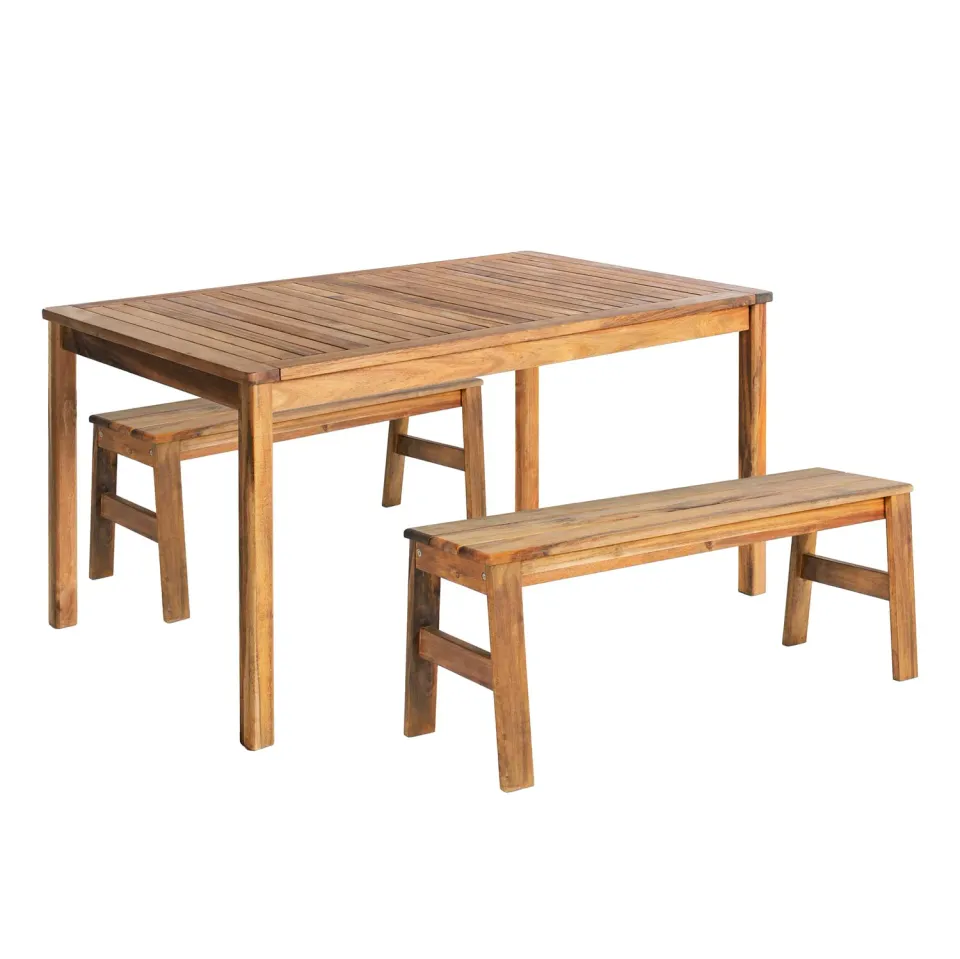 Guidecraft Acadia Outdoor Table Bench 36 tuintafelset acacia