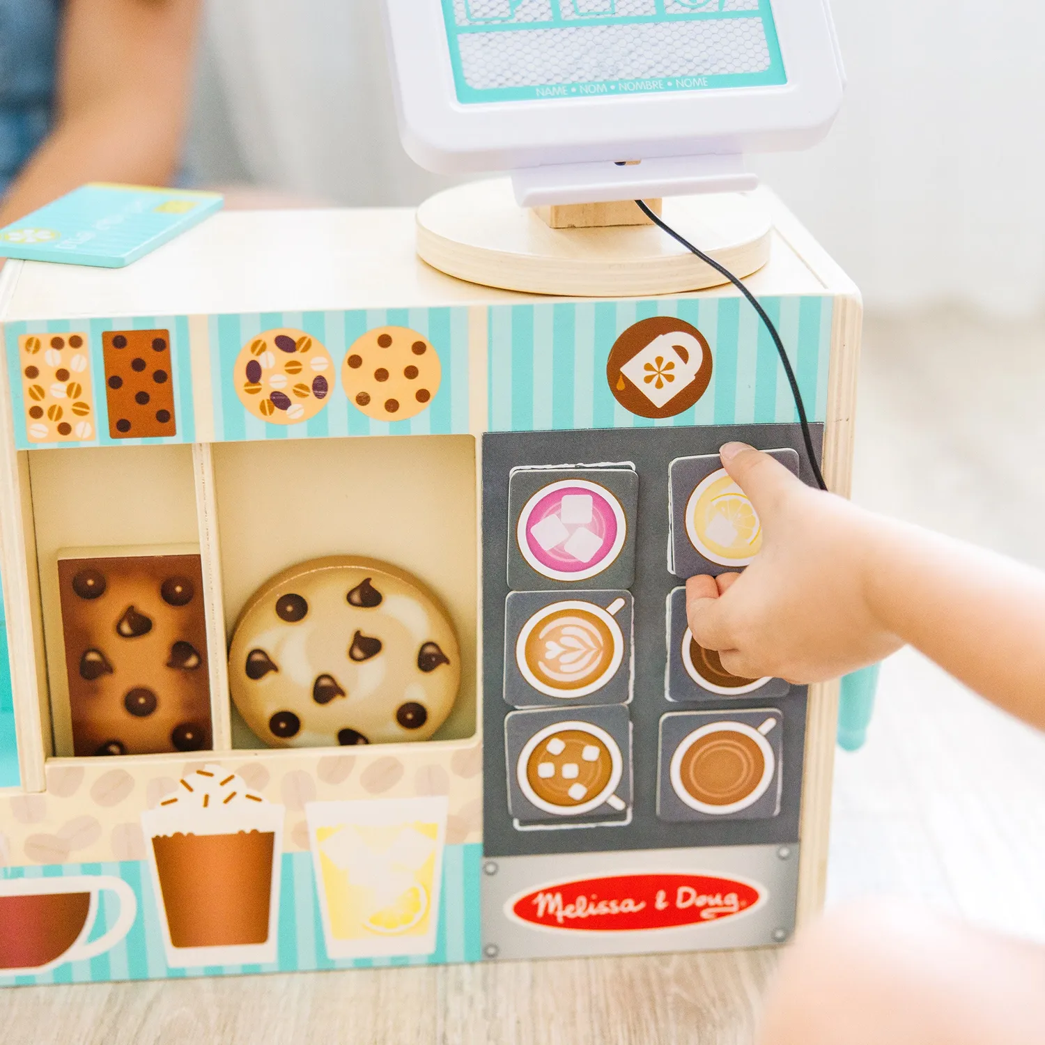 Melissa & Doug Cafe Barista koffiewinkeltje hout 35-delig