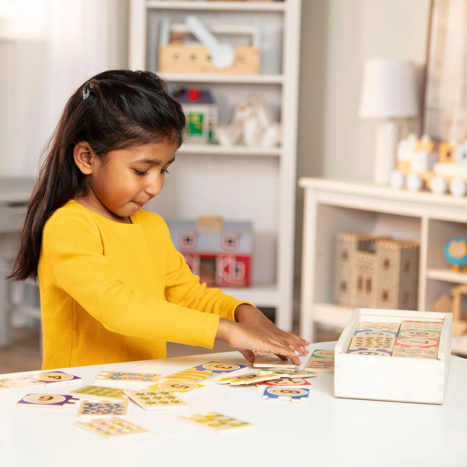 Melissa & Doug Self-Correcting Number Puzzles houten puzzel