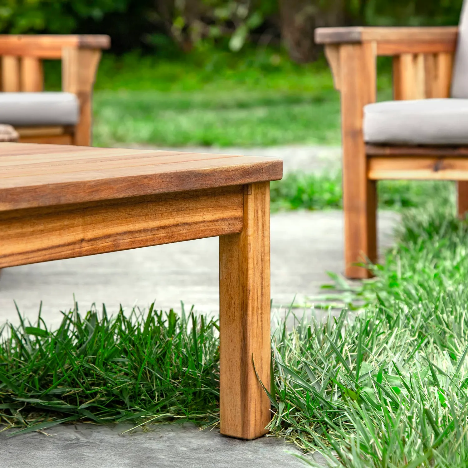 Martha Stewart Kids Outdoor Low Table buitentafel acacia 71 cm